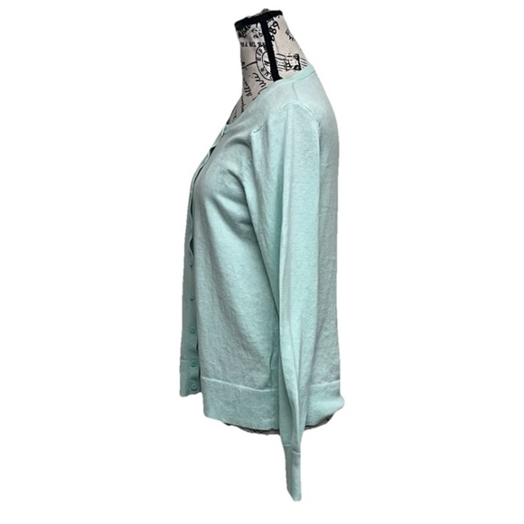 Old Navy Mint Green Cardigan Sweater Women’s Size M Coquette Cottegecore - Picture 4 of 10